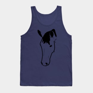 Black Horse Face Tank Top